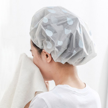 Αδιάβροχο γυναικείο σκουφάκι ντους Κάλυμμα κεφαλής καπέλου ντους Πιστολάκι μαλλιών Καπάκι ντους Εργαλεία μπάνιου Προμήθειες μπάνιου σπιτιού Περιτύλιγμα μαλλιών