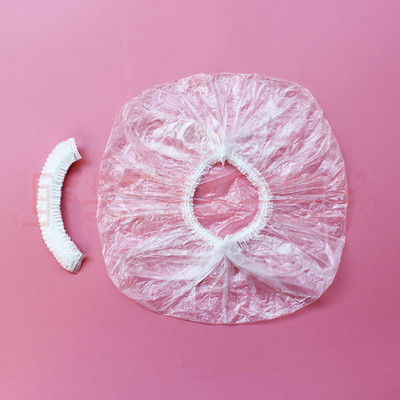 100 komada čiste jednokratne kape za spa salon kupaonica netkane nabrane mob kape protiv prašine gljive kape za tuširanje medicinske kape za kosu