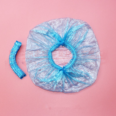 100 komada čiste jednokratne kape za spa salon kupaonica netkane nabrane mob kape protiv prašine gljive kape za tuširanje medicinske kape za kosu