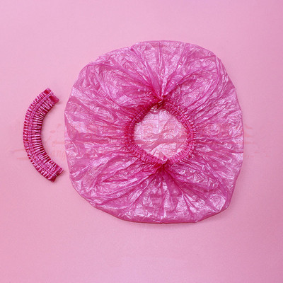 100 komada čiste jednokratne kape za spa salon kupaonica netkane nabrane mob kape protiv prašine gljive kape za tuširanje medicinske kape za kosu