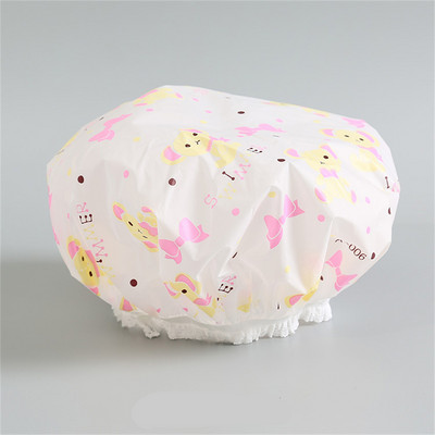 Jauka ūdensnecaurlaidīga dušas vāciņš vannas vāciņš, biezināts pieaugušo sieviešu šampūns, ūdensizturīgs salokāms atkārtoti lietojams dušas vāciņš vannas istabas piederumi