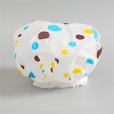 Jauka ūdensnecaurlaidīga dušas vāciņš vannas vāciņš, biezināts pieaugušo sieviešu šampūns, ūdensizturīgs salokāms atkārtoti lietojams dušas vāciņš vannas istabas piederumi