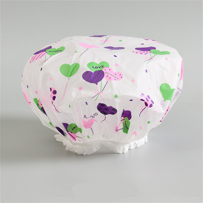 Jauka ūdensnecaurlaidīga dušas vāciņš vannas vāciņš, biezināts pieaugušo sieviešu šampūns, ūdensizturīgs salokāms atkārtoti lietojams dušas vāciņš vannas istabas piederumi