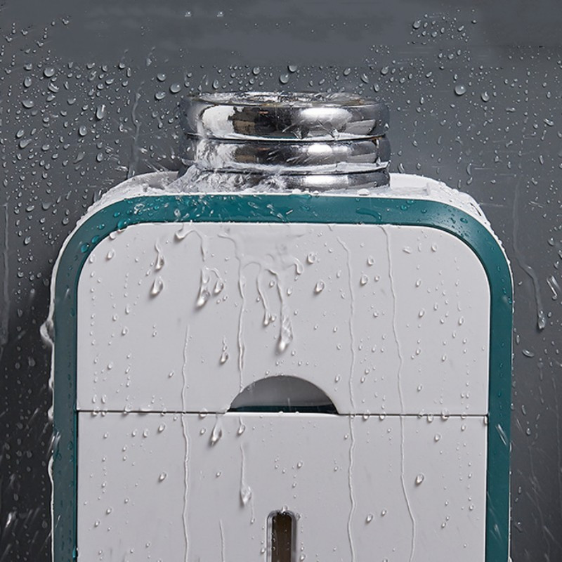 2 slāņu pie sienas stiprināms salvešu kastes atvilktne Glabāšana Ūdensizturīgs augšējais organizatora turētājs Mobilā tālruņa turētājs Vannas istabas tualetes papīra futrālis