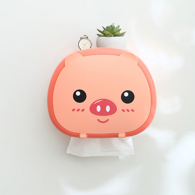 Cartoon Animal tualettpaberist kast Seinale paigaldatav veekindel armas salvrätikuhoidik Creative Top Storage Kodu Vannitoa salvrätikud