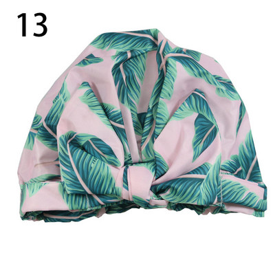 Ūdensnecaurlaidīga sieviešu dušas cepure Atkārtoti lietojama elastīga josla vannas matu pārklājums salona dušas cepure cepure vannas istabas aksesuāri