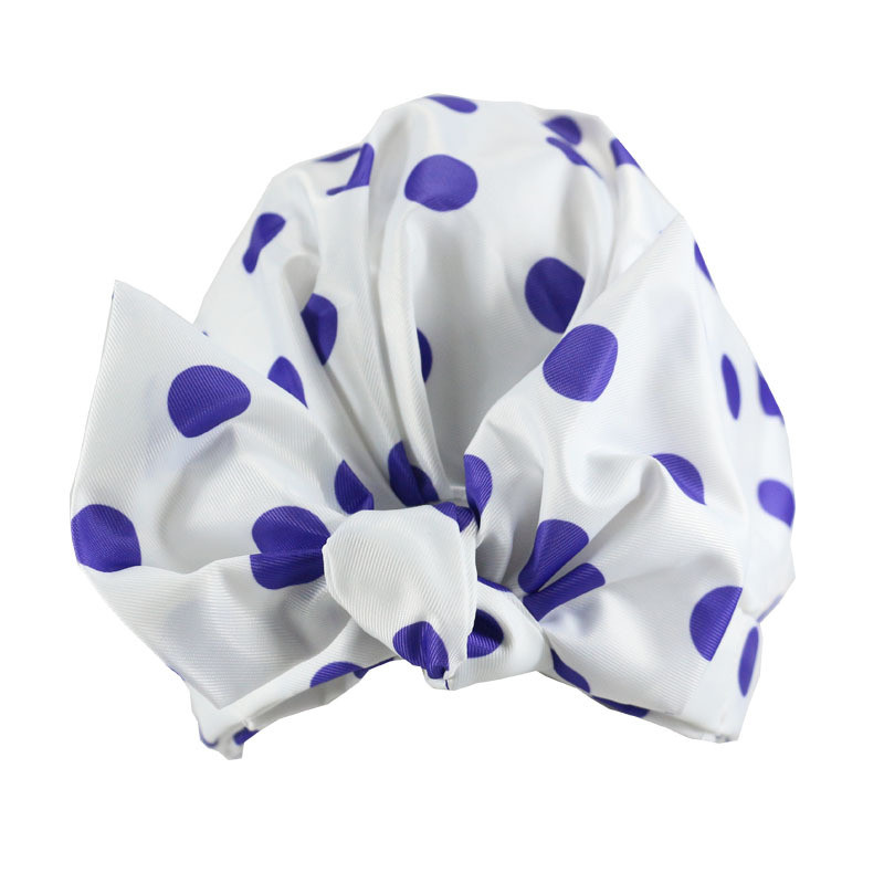 Ūdensnecaurlaidīga sieviešu dušas cepure Atkārtoti lietojama elastīga josla vannas matu pārklājums salona dušas cepure cepure vannas istabas aksesuāri