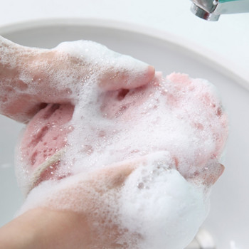 Αξεσουάρ μπάνιου για απολέπιση ολόκληρου του σώματος Τρίχρωμο σφουγγάρι, μαλακό τρίψιμο για ντους υψηλής ποιότητας βούρτσα μασάζ γρήγορου αφρού