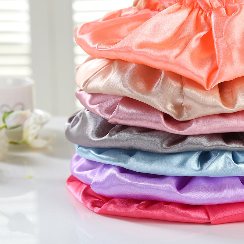 1Gb Peldcepure Poliestera/PEVA Daudzkrāsainas dušas cepures Ūdensizturīgas Daudzfunkcionālas Divslāņu Vannas istabas Produkti Matu Segums