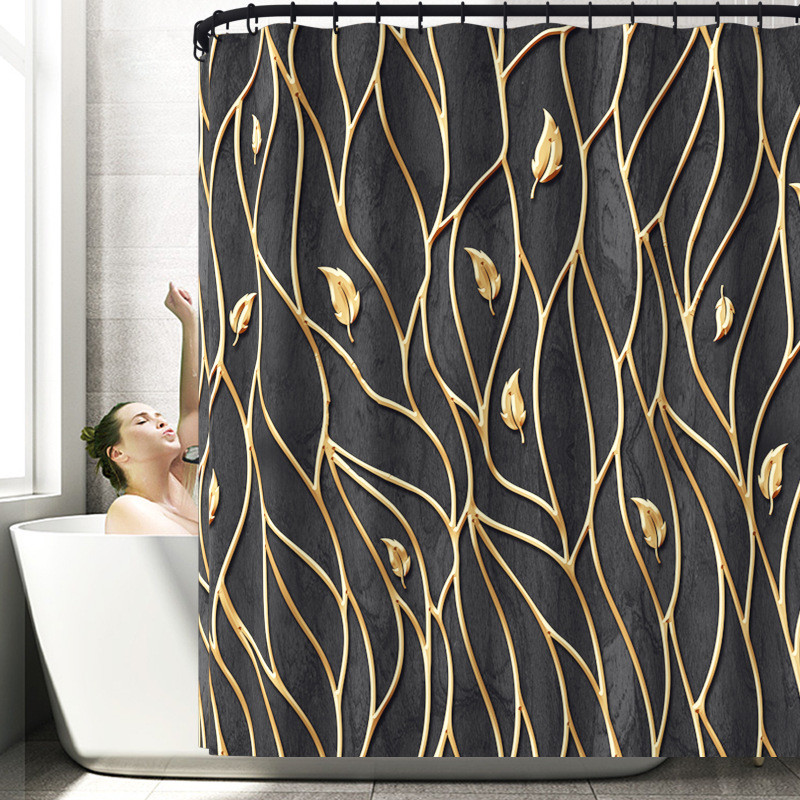 Zeegle Printing vannas istabas paklāja paklājs ūdensizturīgs dušas aizkars un mājas dekors vannas paklājiņa komplekts Memory Foam tualetes sēdekļa pārklāja paklājiņš