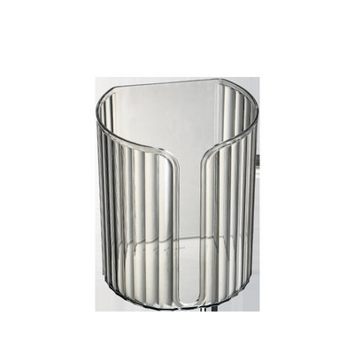 Caurspīdīga daudzfunkcionāla salvešu kastīte pie sienas stiprināma svītru rullīšu papīra kaste Mājas vannas istabas tualetes papīra turētājs virtuves salvešu turētājs