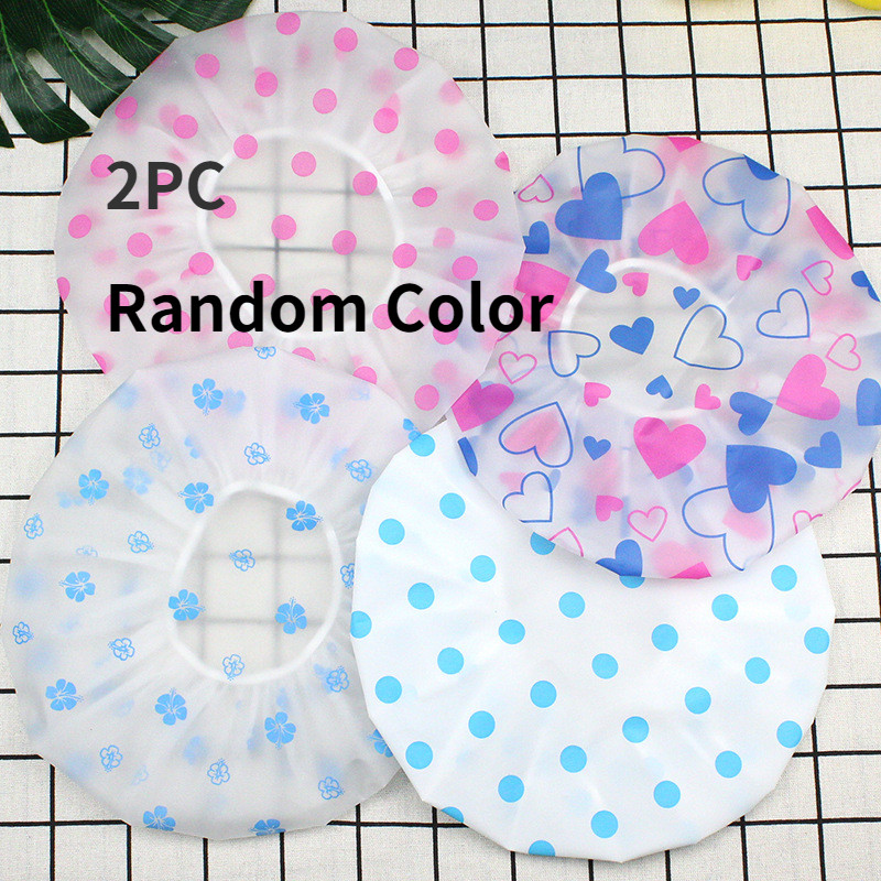 Ūdensnecaurlaidīga dušas cepure Matu pārsegi Vannas istabas aksesuāri Lieli pārsegi sievietēm Vannas galvas pārvalks gariem matiem Kapuce dušas cepures PE