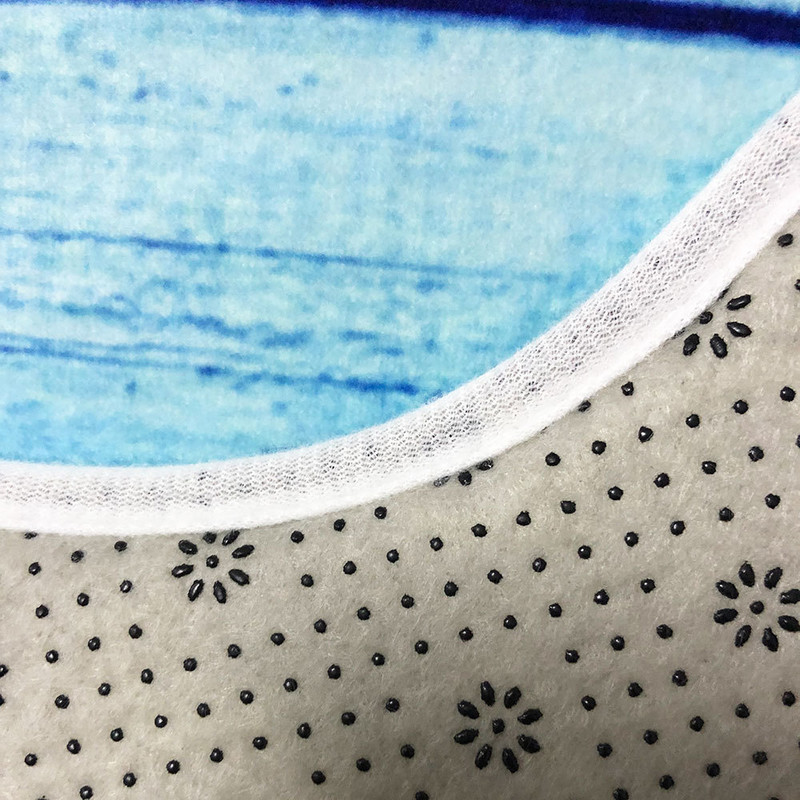 Zeegle 3Pcs Set kupaonskih prostirki Drveni otisci od flanela Podne prostirke WC prostirke Kompleti kupaonskih tepiha Protuklizne prostirke Kupaonske prostirke