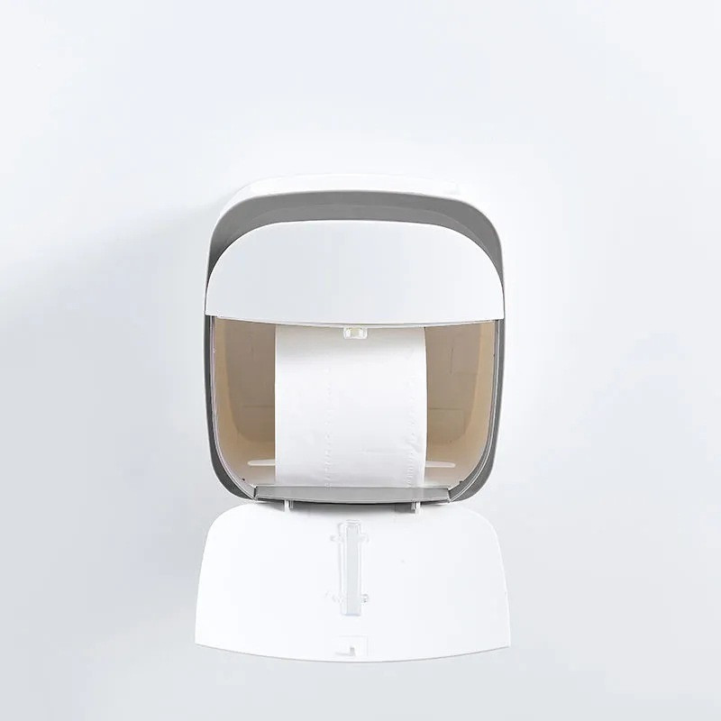 Dvoslojna kutija za maramice Zidna ladica Stalak za pohranu Gornji držač za mobilni telefon Kućna kupaonica Vodootporna rola papirnatih maramica