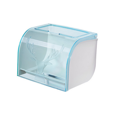 Caurspīdīga salvešu kastīte pie sienas stiprināma plastmasas ūdensnecaurlaidīga tualetes rullīša papīra turētājs vannas istabas virtuves salvešu kastītes uzglabāšanas piederumi