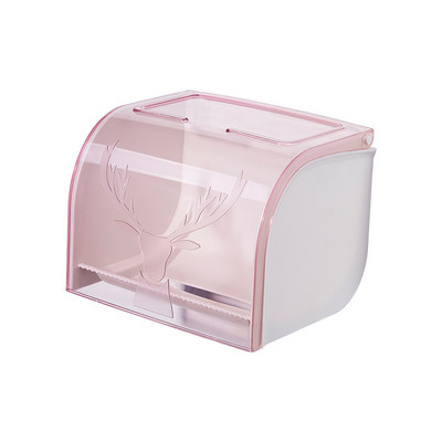 Caurspīdīga salvešu kastīte pie sienas stiprināma plastmasas ūdensnecaurlaidīga tualetes rullīša papīra turētājs vannas istabas virtuves salvešu kastītes uzglabāšanas piederumi