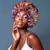 Gradient Twelve Constellations Reversable satīna motora pārsegs, liels, satīna oderēts motora pārsegs, zīdains nakts miega vāciņš