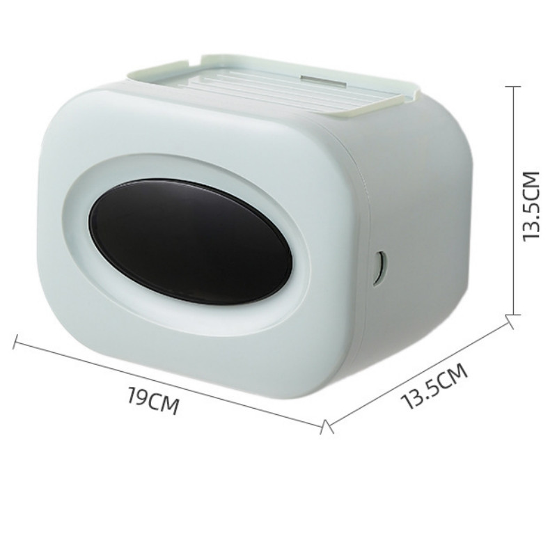 Vodootporna kutija za papirne maramice Zidni odvojivi držač za toaletnu rolu papira Kutije za organiziranje papirnatih maramica na vrhu za pohranu Pribor
