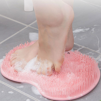 Χρήσιμο απολεπιστικό μασάζ ντους ξύστρα πλάτης Βούρτσα μασάζ μπάνιου Αντιολισθητικό χαλάκι μπάνιου Foot Wash Body Cleaning Wash Body Tool