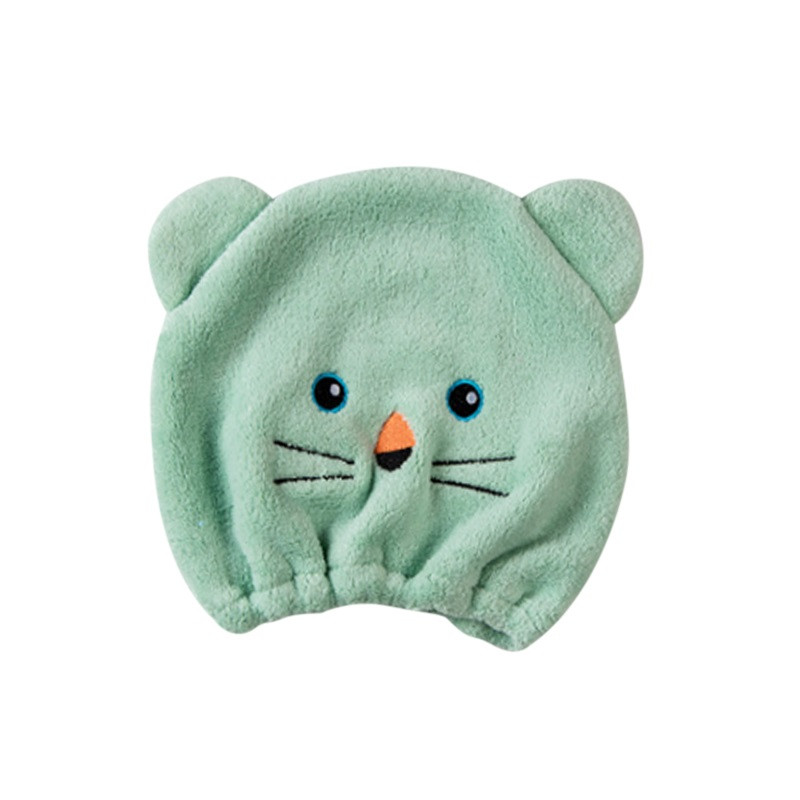 Jauki matu žāvēšanas cepures dvielis Ātri sauss dušas vāciņš Spēcīgi uzsūcošs žāvēšanas mīksts multfilmu bērnu bērnu dušas vāciņš Matu pārsegs