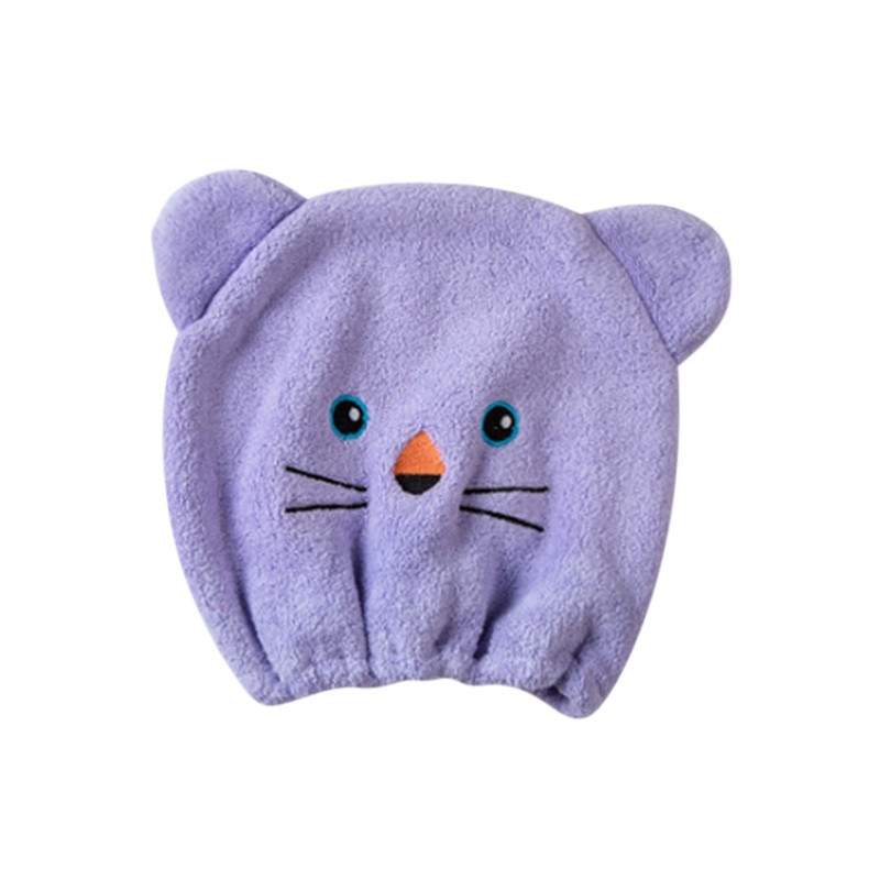 Jauki matu žāvēšanas cepures dvielis Ātri sauss dušas vāciņš Spēcīgi uzsūcošs žāvēšanas mīksts multfilmu bērnu bērnu dušas vāciņš Matu pārsegs