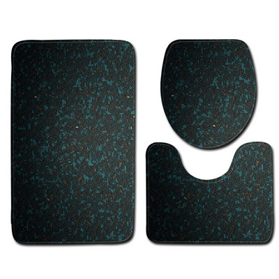 Zeegle 3PCS Set prostirki za kupanje Kućno postolje Tepih Poklopac Navlaka za WC školjku Poliesterski protuklizni tepih za tuširanje Vodoupijajući Podni otirač