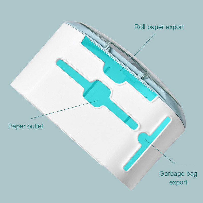Pie sienas stiprināma vannas istaba lielas ietilpības uzglabāšanas kaste bez perforatora papīra ruļļa atvilktne Atkritumu maiss Sadzīves preces Vannas istabas piederumi