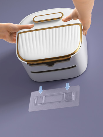 Κουτί χαρτιού υγείας χωρίς αδιάβροχο επιτοίχιο κουτί χαρτιού υγείας Κουτί αποθήκευσης μπάνιου Δημιουργικό κουτί χαρτιού οικιακής χρήσης