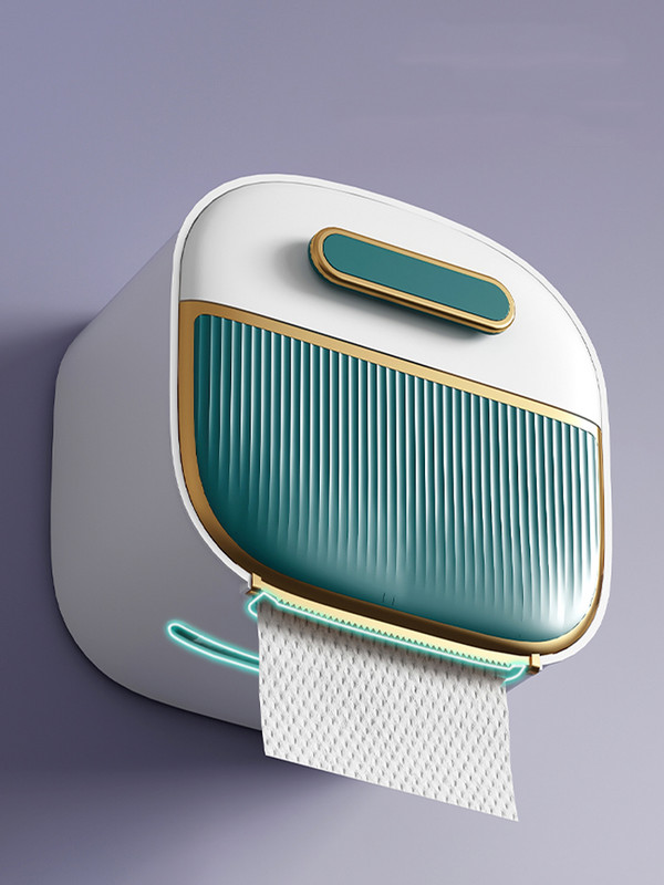 Tualetes salvešu kaste Bez perforatora ūdensnecaurlaidīga pie sienas piestiprināma tualetes papīra kaste Vannas istabas glabāšanas kaste Radoša mājsaimniecības papīra kaste