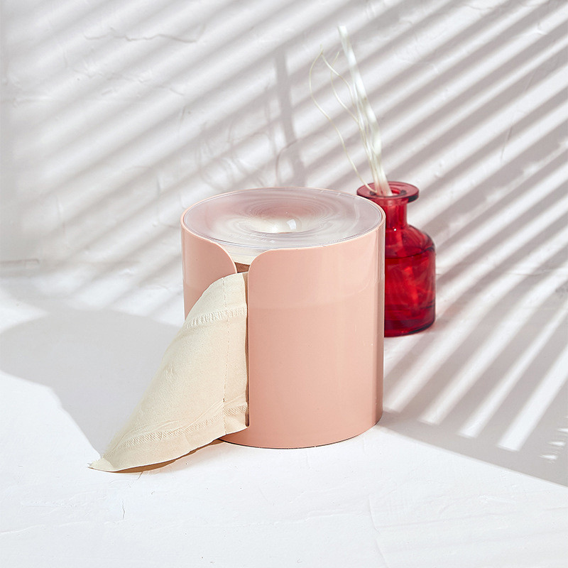 Papīra turētājs Creative ūdensnecaurlaidīgs cilindrisks tualete mājsaimniecības dzīvojamā istaba vannas istaba pie sienas stiprināma plastmasas rullīšu papīra kastīte 4 krāsās
