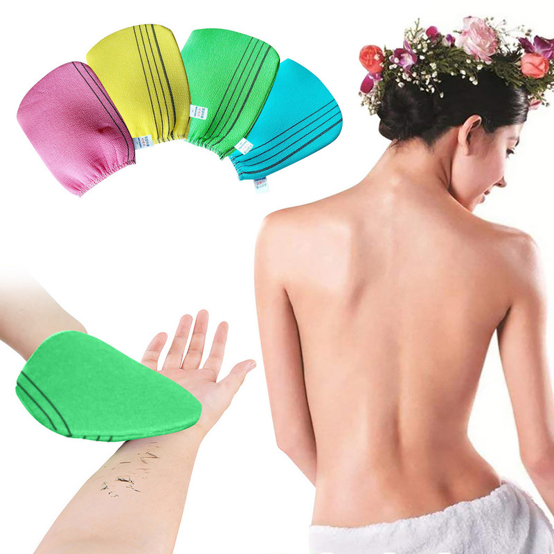 1PC Ultra mekani piling ručnik za kupanje Rukavica za kupanje Kupaonske rukavice za čišćenje Piling za tijelo Piling spužve za mrtvu kožu