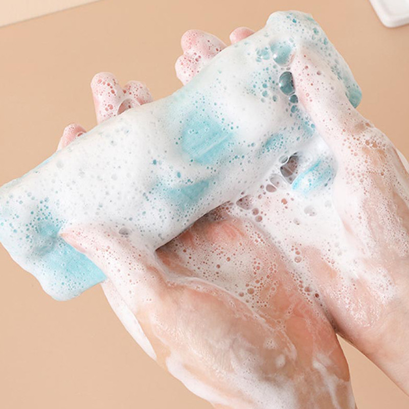 Sredstvo za čišćenje Mrežaste vrećice za sapun Sredstva za pranje kade Mrežice za čišćenje tijela Mrežica za pjenjenje od sapuna Mreža za pomoć pri mjehurićima od PE Mrežica za pranje lica