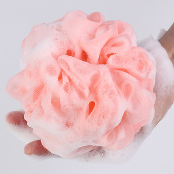 1 τεμ. Διχτυωτή μπάλα ντους Πολύχρωμες μπάλες μπάνιου με αφρό Σφουγγάρι απολεπιστικό καθαριστικό σώματος Εργαλείο καθαρισμού δέρματος για αξεσουάρ μπάνιου