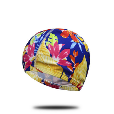 Sievietes Vīrieši Pieaugušie Elastīgs Audums Neilona Peldcepure Peldbaseins Ūdens Sports Peldēšanās Krāsaini Ziedi Apdrukāti Vienkrāsaini Cepures Cepure