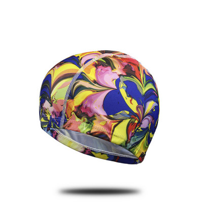 Sievietes Vīrieši Pieaugušie Elastīgs Audums Neilona Peldcepure Peldbaseins Ūdens Sports Peldēšanās Krāsaini Ziedi Apdrukāti Vienkrāsaini Cepures Cepure