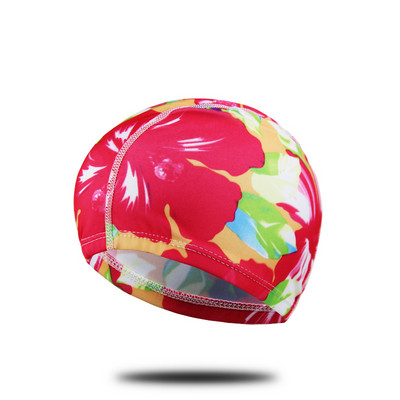 Sievietes Vīrieši Pieaugušie Elastīgs Audums Neilona Peldcepure Peldbaseins Ūdens Sports Peldēšanās Krāsaini Ziedi Apdrukāti Vienkrāsaini Cepures Cepure