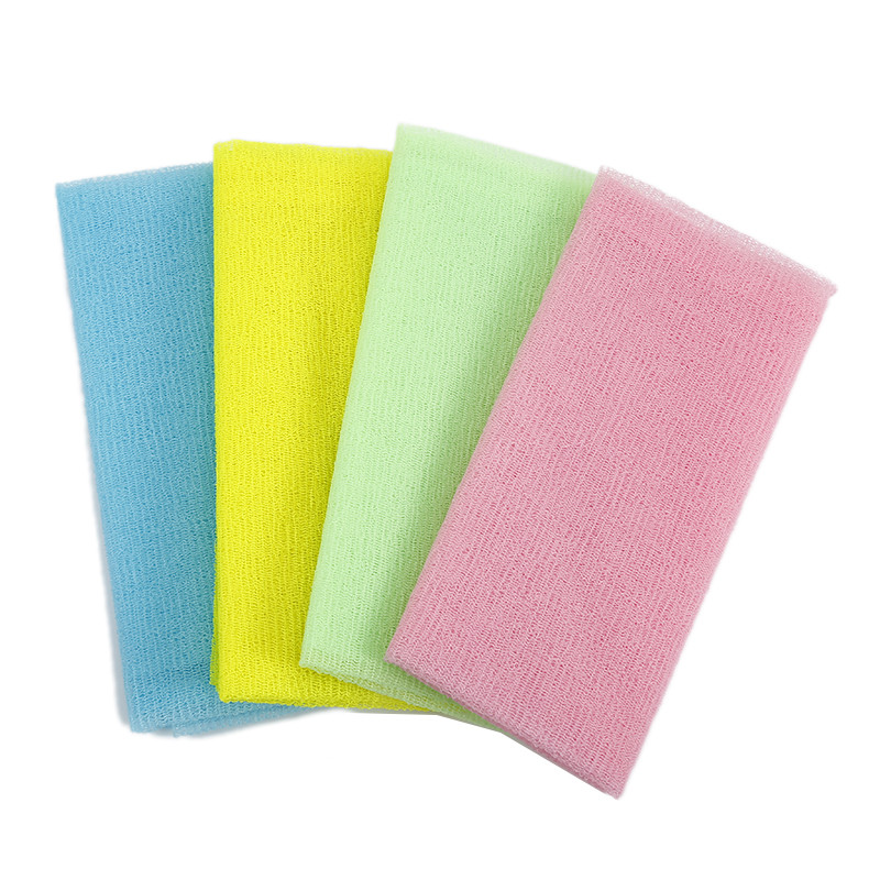 1 gab Beauty Skin Exfoliating Cloth Washcloth Japāņu ķermeņa mazgāšanas dvielis Neilona vannas dvielis ādas pulēšanas dvielis