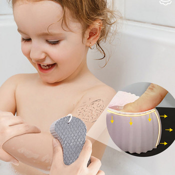 Βούρτσες με σφουγγάρια μπάνιου Βρεφικά κινούμενα σχέδια Βρύση ντους Πλύσιμο Βούρτσες μπάνιου Εργαλείο για παιδιά και ενήλικες Αξεσουάρ σφουγγάρι σώματος για τρίψιμο