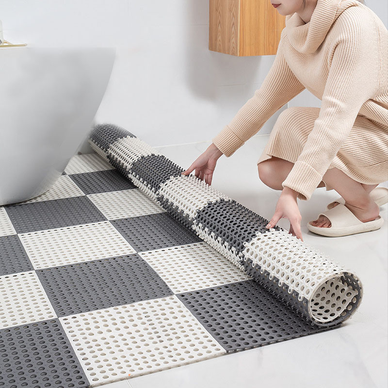 Vannas istabas neslīdošs paklājs Savienojošs pēdu paklājiņš Sadzīves tualete Dušas istaba Vannas istabas grīdas paklājiņš Jauns ūdensnecaurlaidīgs paklājiņš, sašūšanas pēdu paliktnis