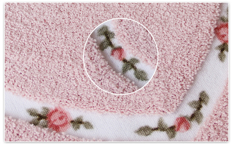 Sirds formas neslīdošs vannas paklājiņš, izšūts tualetes paklāja komplekts, ūdens absorbcijas durvju paklājiņš vannas istabas tualetei Guļamistabas 2 izmēri grīdas paklājiņš