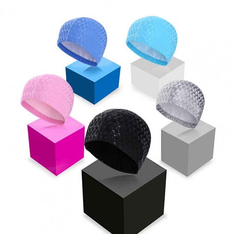 Kapa za plivanje za odrasle, jednobojna kapa za plivanje u obliku luka, protuklizna zaštita za uši za bazen