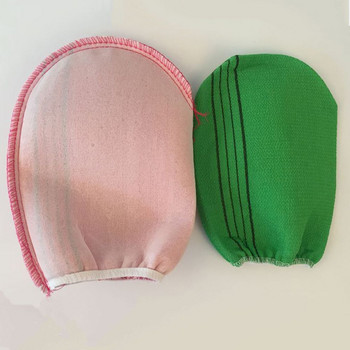 1 ΤΕΜ. Νέα Πετσέτα καθαρισμού ντους απολέπισης σώματος με πρακτικές ίνες Πράσινη Κόκκινη ανθεκτική βισκόζη Κορεάτικη Ιταλία Προμήθειες μπάνιου με γάντια μπάνιου