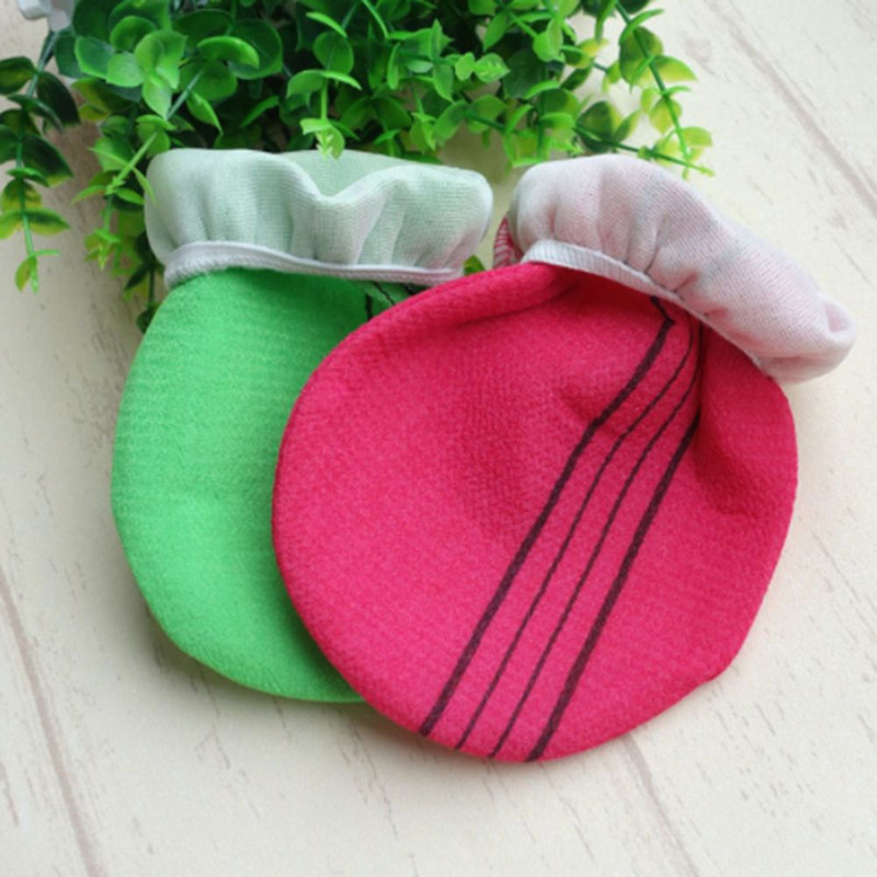 1PC Novi praktični ručnik za tuširanje s pilingom od vlakana Zeleno Crveno Izdržljiva viskoza Korejski Italija Rukavica za kupanje Pribor za kupanje