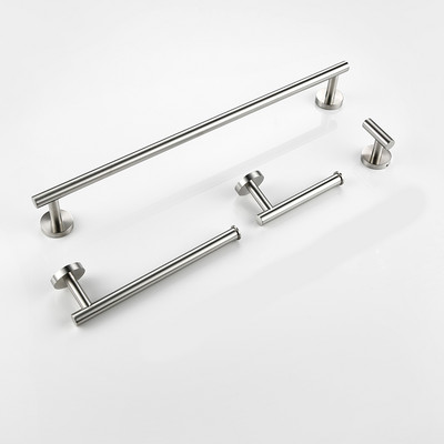 Šlifuoto aukso vonios aksesuarų rinkinys 4 dalių techninės įrangos rinkinys, montuojamas ant sienos tualetinio popieriaus ritinėlio laikiklis lentyna rankšluosčių laikiklis, chalato kabykla