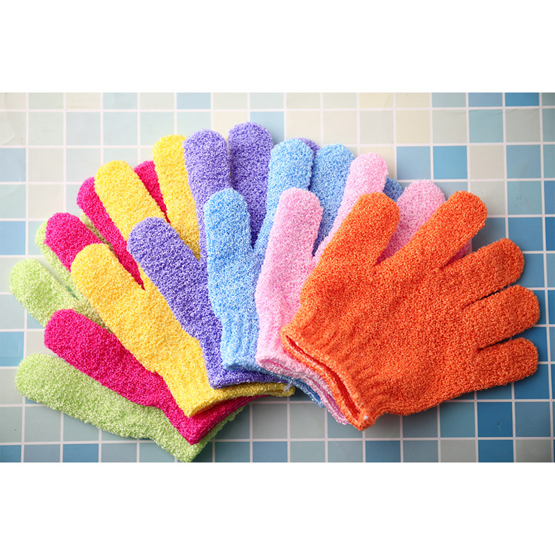 1GB labākās kvalitātes vanna pīlingam Pīlings Mitt Glove Scrub Gloves Resistance Body Massage Sponge Wash vannas istabas piederumi