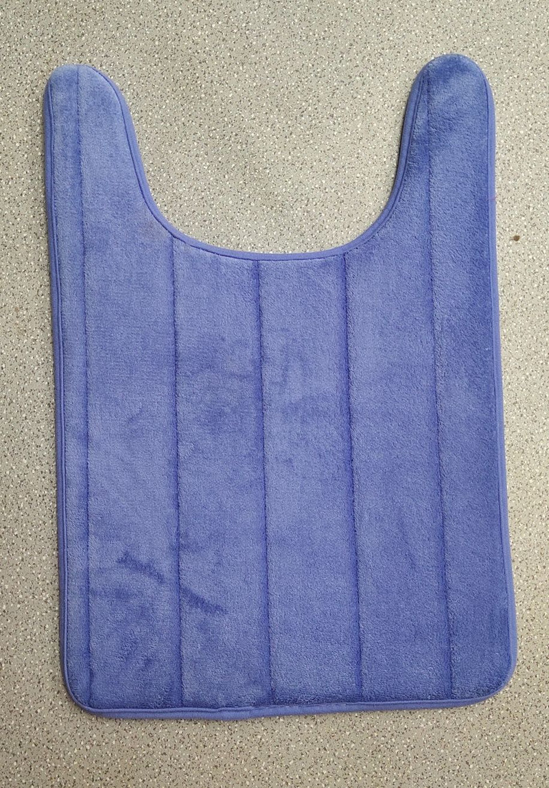 Mājsaimniecības lēni atsitiena U-veida ūdeni absorbējoši paklājiņi Vannas istabas tualetes paklāji Virtuves paklāji Tualetes grīdas paklāji