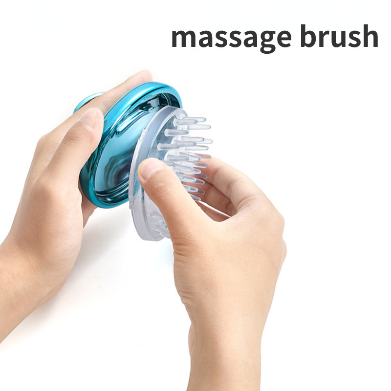 Šampon Češalj Četka za masažu Silikonska ribalica za tijelo Četka za čišćenje glave Kupaonica Kristalno prozirna četka za šampon