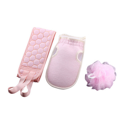 3 komada pilinga za tijelo Ručnik za trljanje Rukavica za tuširanje Četka za čišćenje kože Piling za leđa Piling SPA masaža Krpa za pranje