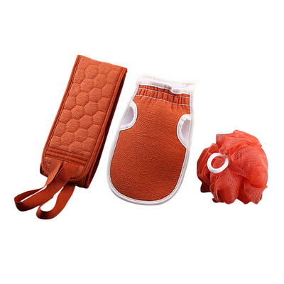 3 komada pilinga za tijelo Ručnik za trljanje Rukavica za tuširanje Četka za čišćenje kože Piling za leđa Piling SPA masaža Krpa za pranje