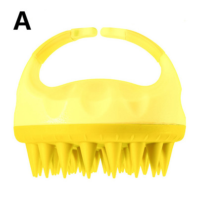 Suha mokra Silikonska četka za kosu s dvostrukom upotrebom Neklizajuća Frizerska četka za masažu Bath Artefact Meka četka za šampon Češalj za kosu Njega